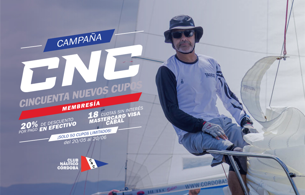 CNC, la nueva campaña de socios del Náutico – CLUB NAUTICO CORDOBA